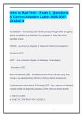 Intro to Rad-Tech - Exam 1&period; Questions & Correct Answers Latest 2026-2027&period; Graded A