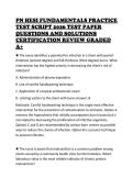PN HESI FUNDAMENTALS PRACTICE TEST SCRIPT 2026 TEST PAPER QUESTIONS AND SOLUTIONS CERTIFICATION REVIEW GRADED A&plus;