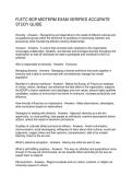 FLETC BOP MIDTERM EXAM VERIFIED ACCURATE STUDY GUIDE