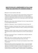 MASS PSYCHOLOGY JURISPRUDENCE CERTIFICATION SCRIPT 2026 QUESTIONS WITH SOLUTIONS GRADED A&plus;