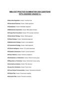 MBA EXIT FINAL TEST 2026 QUESTIONS WITH CORRECT ANSWERS GRADED A&plus;