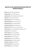 MBA EXIT COMPREHENSIVE STUDY GUIDE 2026 FULL QUESTIONS AND SOLUTIONS GRADED A&plus;