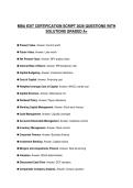 MBA EXIT CERTIFICATION SCRIPT 2026 QUESTIONS WITH SOLUTIONS GRADED A&plus;