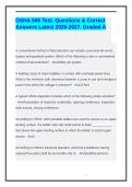 OSHA 500 Test&period; Questions & Correct Answers Latest 2026-2027&period; Graded A