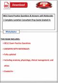 IBCLC Exam Practice Questions & Answers with Rationales &vert; Complete Lactation Consultant Prep Guide Graded A&plus;