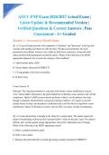 ANCC FNP Exam 2026&sol;2027 Actual Exam &vert; Latest Update & Recommended Version &vert; Verified Questions & Correct Answers &vert; Pass Guaranteed - A&plus; Graded