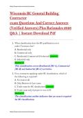 Wisconsin BC Building Contractor Exam Questions and Answers 2026 Study Guide Prep