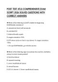 OST TEST ATLS COMPREHENSIVE EXAM SCRIPT 2026 SOLVED QUESTIONS WITH CORRECT ANSWERS