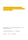 AVIA 340 WEATHER REVIEW Exam Questions And  Verified Answers &lpar;100&percnt; correct verified solutions&rpar; Brand  New Version&period; Graded A&plus; 