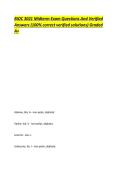 BIOC 3021 Midterm Exam Questions And Verified  Answers &lpar;100&percnt; correct verified solutions&rpar; Graded  A&plus; 