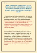NBME 17NBME CBSE EXAM 2026&sol;2027 ACTUAL  COMPLETE 200 REAL VERIFIED EXAM QUESTIONS  AND CORRECT ANSWERS &lpar;VERIFIED ANSWERS&rpar;  ALREADY GRADED A&plus; &lpar;ASSURED&excl;&excl;&rpar; 2025 NEWEST  EXAM&excl;&excl;&excl;
