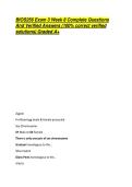 BIOS256 Exam 3 Week 8 Complete Questions  And Verified Answers &lpar;100&percnt; correct verified  solutions&rpar; Graded A&plus; 