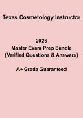 Texas Cosmetology Instructor Exam Study Guide &vert; Licensing Prep 2026