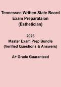 Tennessee Esthetician Written State Board Exam Prep &vert; Licensing 2026