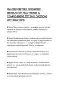 PRA CPRP CERTIFIED PSYCHIATRIC REHABILITATION PRACTITIONER 92 COMPREHENSIVE TEST 2026 QUESTIONS WITH SOLUTIONS