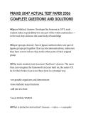 PRAXIS 5047 ACTUAL TEST PAPER 2026 COMPLETE QUESTIONS AND SOLUTIONS