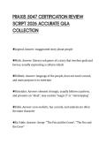 PRAXIS 5047 CERTIFICATION REVIEW SCRIPT 2026 ACCURATE Q&A COLLECTION