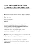 PRAXIS 5047 COMPREHENSIVE STUDY GUIDE 2026 FULLY SOLVED QUESTION SET