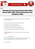ATLS 10th Edition Post Test Actual Questions with Verified Answers &lpar;2025 &sol; 2026&rpar;&comma; 100&percnt; Guaranteed Score Pass &vert;&vert;Complete A&plus; Guide