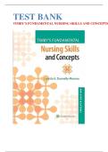 Test Bank for Timby's Fundamental Nursing Skills and Concepts&comma; 12th Edition by Loretta A Donnelly-Moreno&comma; Barbara K Timby&vert; 9781975141769&vert; All Chapters 1-38&vert; UPDATED 2026