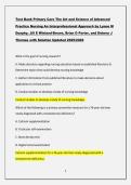 Test Bank Primary Care The Art and Science of Advanced Practice Nursing An Interprofessional Approach by Lynne M Dunphy&comma; Jill E Winland-Brown&comma; Brian O Porter&comma; and Debera J Thomas with Solution Updated 2025&sol;2026