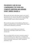 PROGRESSIVE CARE RN EXAM COMPREHENSIVE TEST PAPER 2026 COMPLETE QUESTIONS AND ANSWERS EXPERT VERIFIED GRADED A&plus;