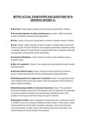 MCPPO PRACTICE EXAMINATION 2026 QUESTIONS WITH ANSWERS GRADED A&plus;