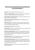 MCPPO FINAL TEST 2026 QUESTIONS WITH CORRECT ANSWERS GRADED A&plus;