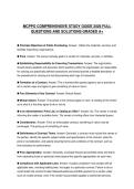 MCPPO COMPREHENSIVE STUDY GUIDE 2026 FULL QUESTIONS AND SOLUTIONS GRADED A&plus;