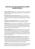 MCPPO CERTIFICATION SCRIPT 2026 QUESTIONS WITH SOLUTIONS GRADED A&plus;