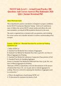 NICET Soils Level 1 Practice Exam 2026&colon; 300 Questions with Answers & Rationales