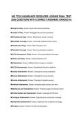 MD TITLE INSURANCE PRODUCER LICENSE COMPREHENSIVE STUDY GUIDE 2026 FULL QUESTIONS AND SOLUTIONS GRADED A&plus;
