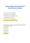 Advance Rigger Test Questions and Correct Answers&vert; Updated