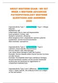 NR507 MIDTERM EXAM &sol; NR 507 WEEK 4MIDTERM ADVANCED PATHOPHYSIOLOGY MIDTERM QUESTIONS AND ANSWERS 2026