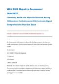 WGU D659 Objective Assessment  EXAM 2026-2027 &vert;ACTUAL  &vert; Community Health & Population-Focused Nursing &vert; 100 Questions & Verified Answers &vert; WGU Curriculum Aligned &vert; Pass Guaranteed - A&plus; Graded