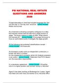 PSI NATIONAL REAL ESTATE QUESTIONS AND ANSWERS 2026