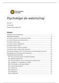 Samenvatting Psychologie als Wetenschap UU - Kwartiel 4 