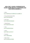 MED CERT 1 DODD ACTUAL EXAM PAPER 2026 QUESTIONS WITH ANSWERS GRADED A&plus;
