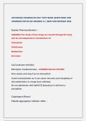 ADVANCED PHARMACOLOGY TEST BANK QUESTIONS AND ANSWERS DETAILED GRADED A&plus; &vert; NEW AND REVISED 2026 