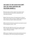 QAC RIGHT OF WAY EXAM EXAM SCRIPT 2026 TEST PAPER QUESTIONS AND SOLUTIONS GRADED A&plus;