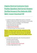 Virginia Electrical Contractor Exam  Practice Questions And Correct Answers  &lpar;Verified Answers&rpar; Plus Rationale 2026  Q&A&vert; Instant Download Pdf