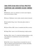 QMA STATE EXAM 2026 ACTUAL PRACTICE QUESTIONS AND ANSWERS SOLVED VERIFIED A&plus;