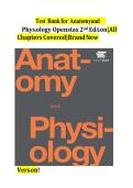 Test Bank For Anatomy and Physiology 2nd Edition by OpenStax&comma; All 28 Chapters Covered&comma; Verified Latest Edition