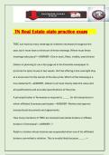 TN Real Estate state practice exam