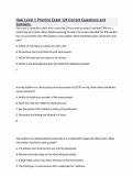 Hesi Level 1 Practice Exam 129 Correct Questions and Answers&period;