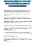 RAMSAY MAINTENANCE TEST STUDY GUIDE CERTIFICATION SCRIPT 2026 QUESTIONS WITH SOLUTIONS GRADED A&plus;