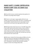 RANGE SAFETY COURSE CERTIFICATION REVIEW SCRIPT 2026 ACCURATE Q&A COLLECTION