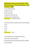 Millwright Interprovincial &lpar;Red Seal&rpar; Review Exam 3 Actual Questions and Answers 2026&period;docx