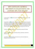 HIST 2110 EXAM 2 GEORGIA SOUTHERN EXAM QUESTIONS AND ANSWERS 100&percnt; PASS 2026&sol;2027