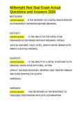 Millwright Red Seal Exam Actual Questions and Answers 2026&period;docx